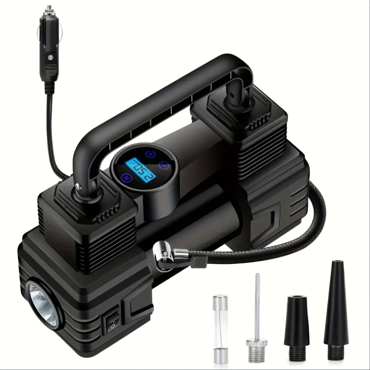 12V Mini Car Inflator Pump Electric Tire Air Pump for Small Vehicles