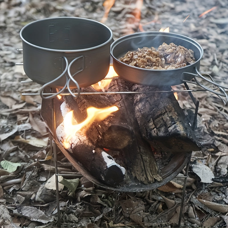 Stainless Steel Grill for Outdoor Cooking Camping Tailgating Lightweight High-Temperature Resistant