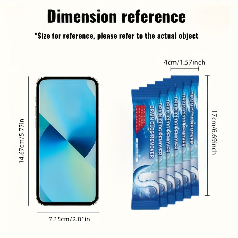 6-Pack Pipe Clog Remover Drain Cleaner for RV Kitchen Bathroom Odor Control