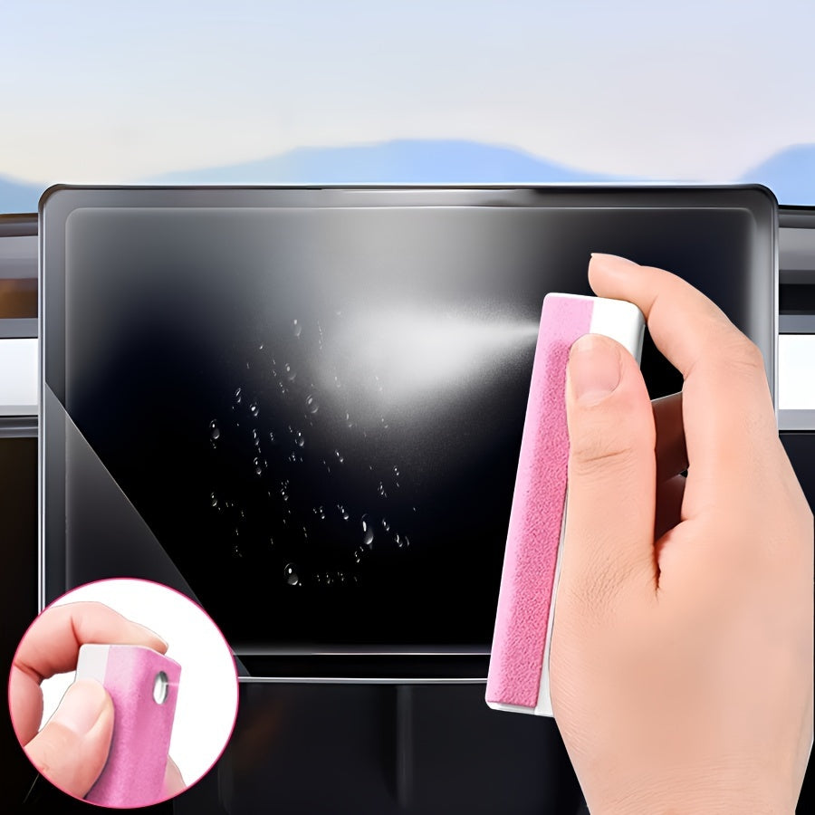 Limpiador en spray de tubo cuadrado de fibra plush de 15Ml para pantallas y controles de coche