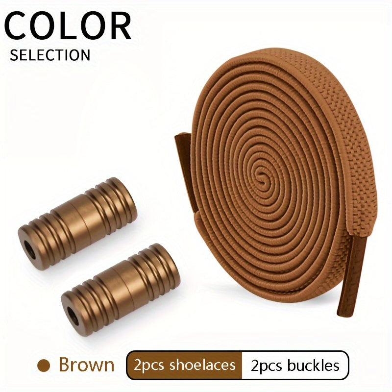 Unisex Elastic Shoelaces With Buckles For Men Women Color Capsule Pack