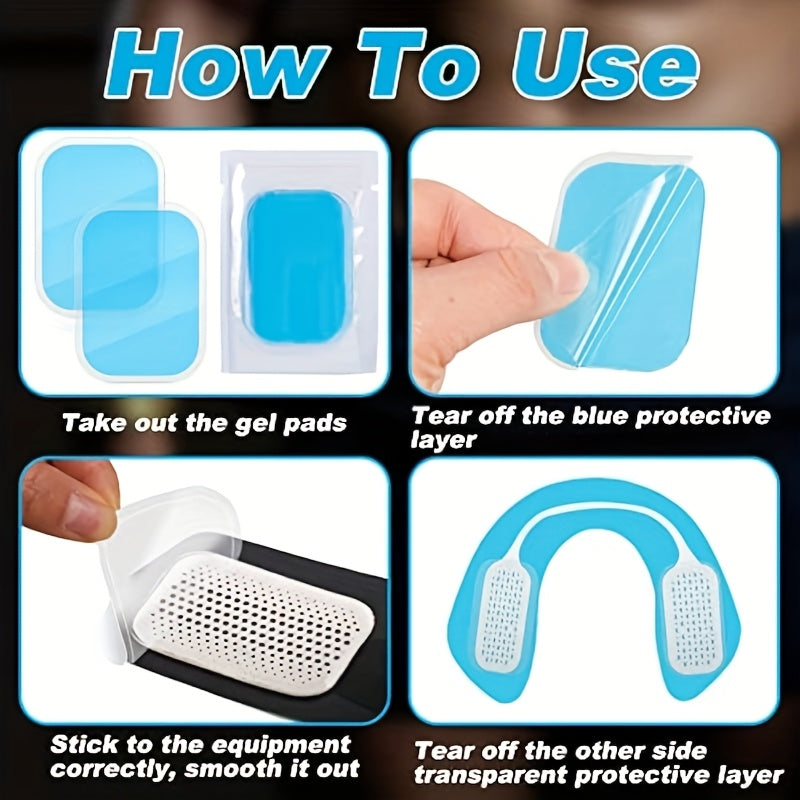 100 dona EMS massaj plashlari mashq trenerlari uchun, qayta ishlatiladigan, quvvat talab qilmaydi