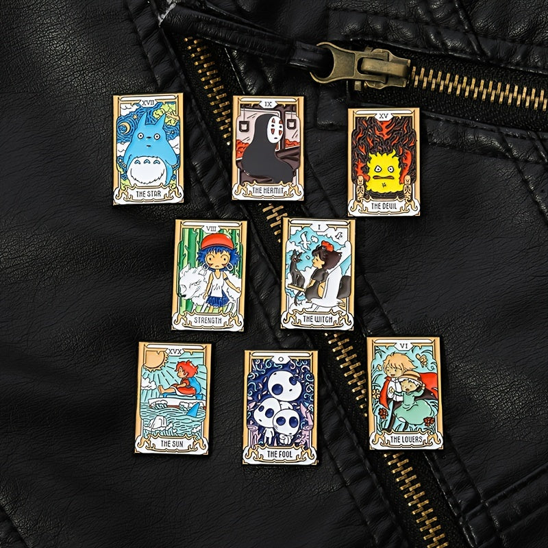 Movie-Themed Brooches Set of 8 or 14 Cartoon Character Decorations for Backpacks Clothing