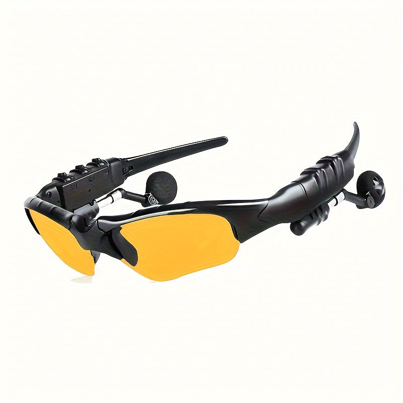 Wireless Smart Glasses with Microphone and USB Charging for Outdoor Activities