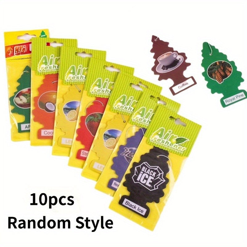 Ko'p rangli avtomobil havo tozalagichlari uchun yorliqlar, osma bezaklar, uzoq davom etadigan aromat