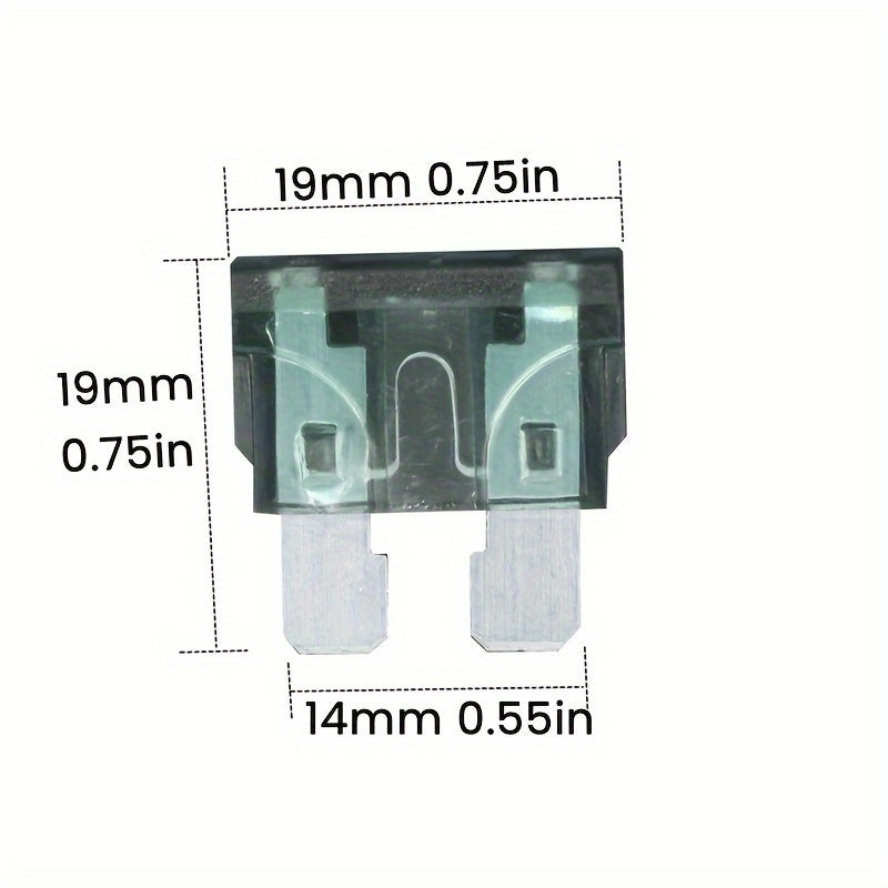 10pcs Auto Mini Car Fuses 5A-40A with Built-in Lamp Repair Tool Kit