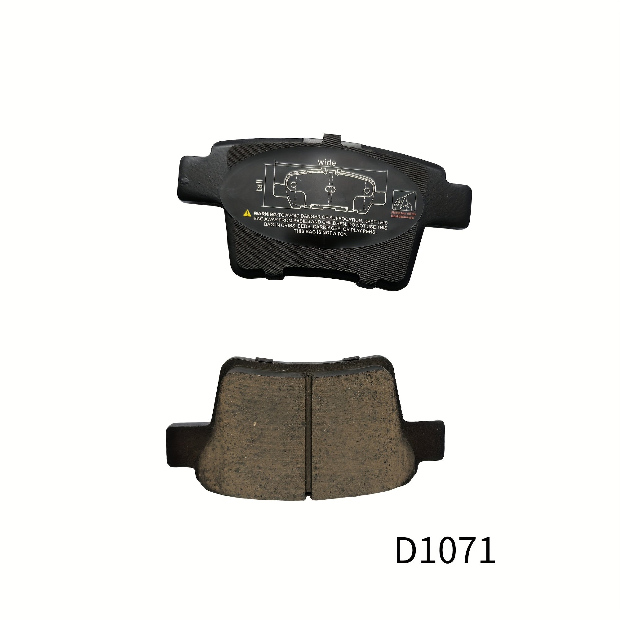 4Pcs Ceramic Brake Pad Set Vehicle Replacement for Multiple Models