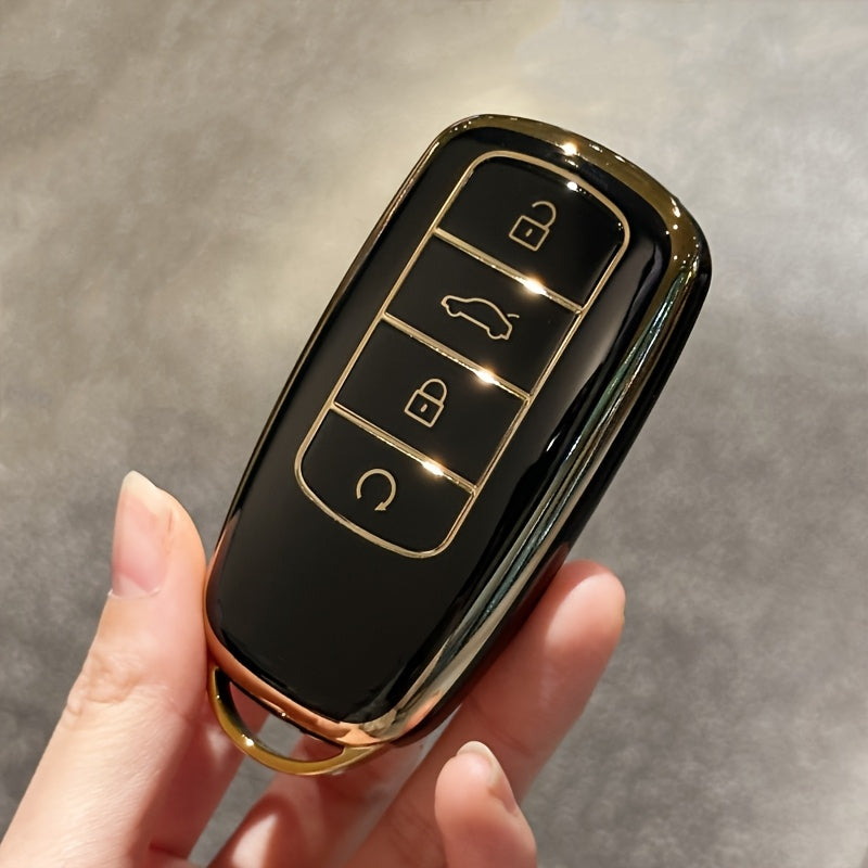 Car Key Cover TPU Remote Key Case with Keychain for SUV Vehicles