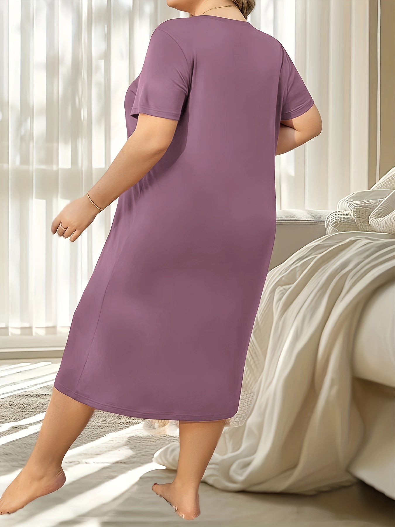 Платье для женщин большого размера в стиле casual с принтом бабочек и сердец, короткие рукава, круглый вырез