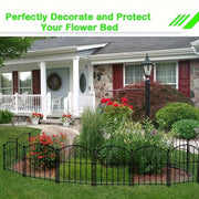 10 ta dekorativ temir bog' bog'ini rustga chidamli metallsiz bog' chetiga hayvonlar uchun chegaralar