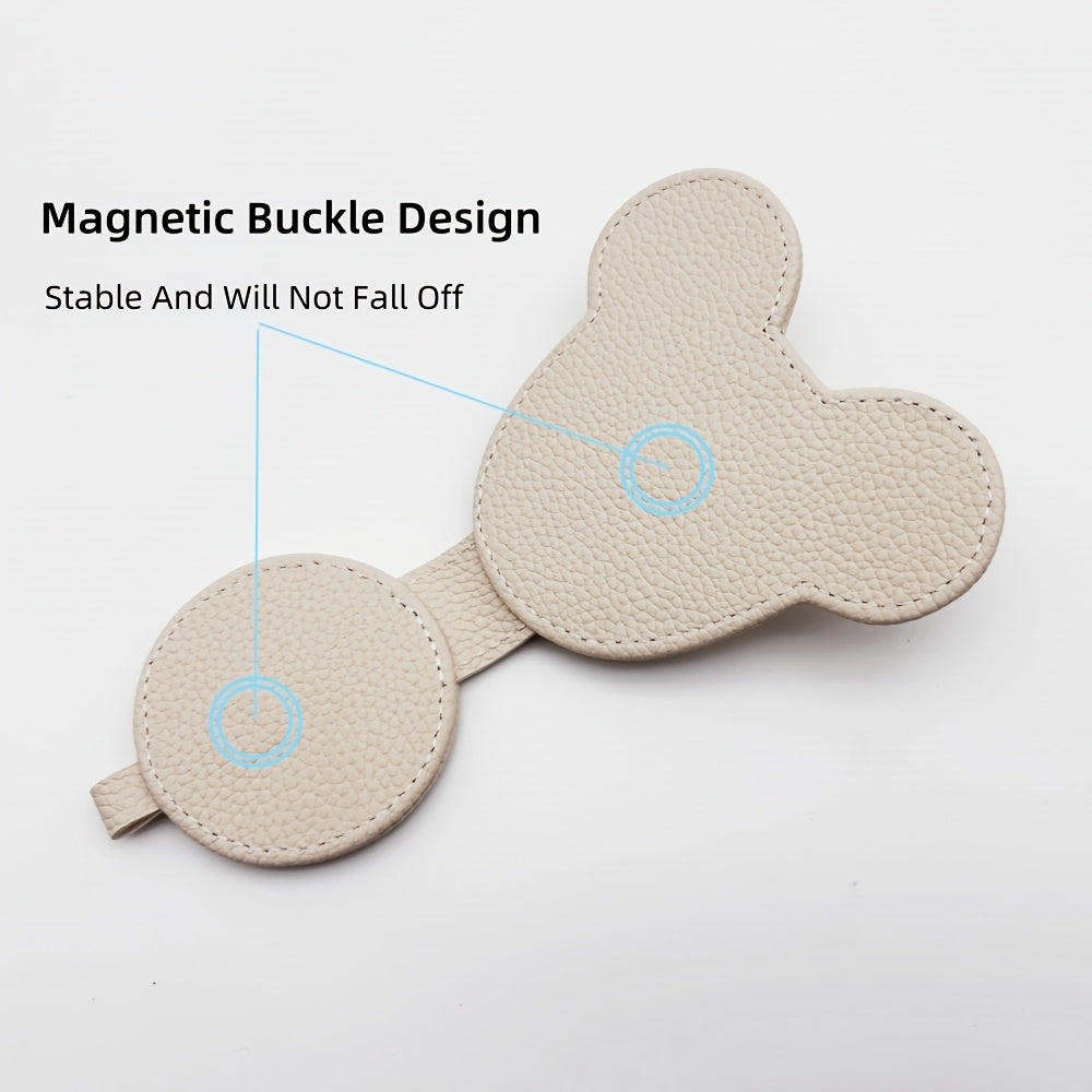 Qora, oq, pushti, qizil rangdagi magnit avtomobil visor ko'zoynak klipi, chiptalar va kartalar uchun