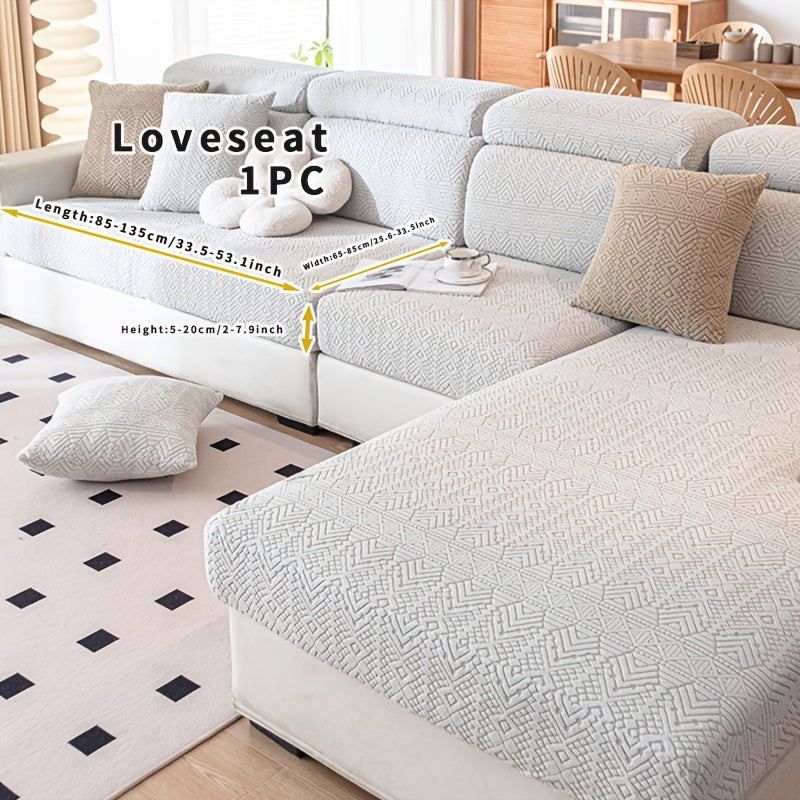 Boho Elastic Sofa Cover Pet-Friendly Machine Washable Fits Various Sizes