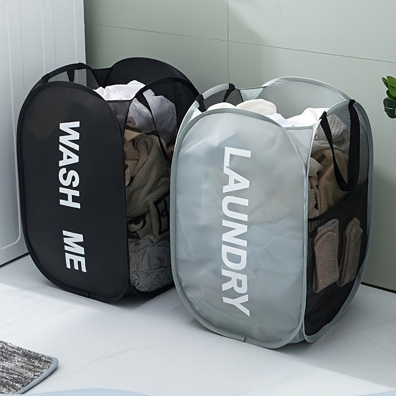 Tarmoqli tomonlari bilan buklanuvchi kir yuvish savati, hammom, yotoqxona, yotoqxonalar uchun portativ kiyimlar qutisi