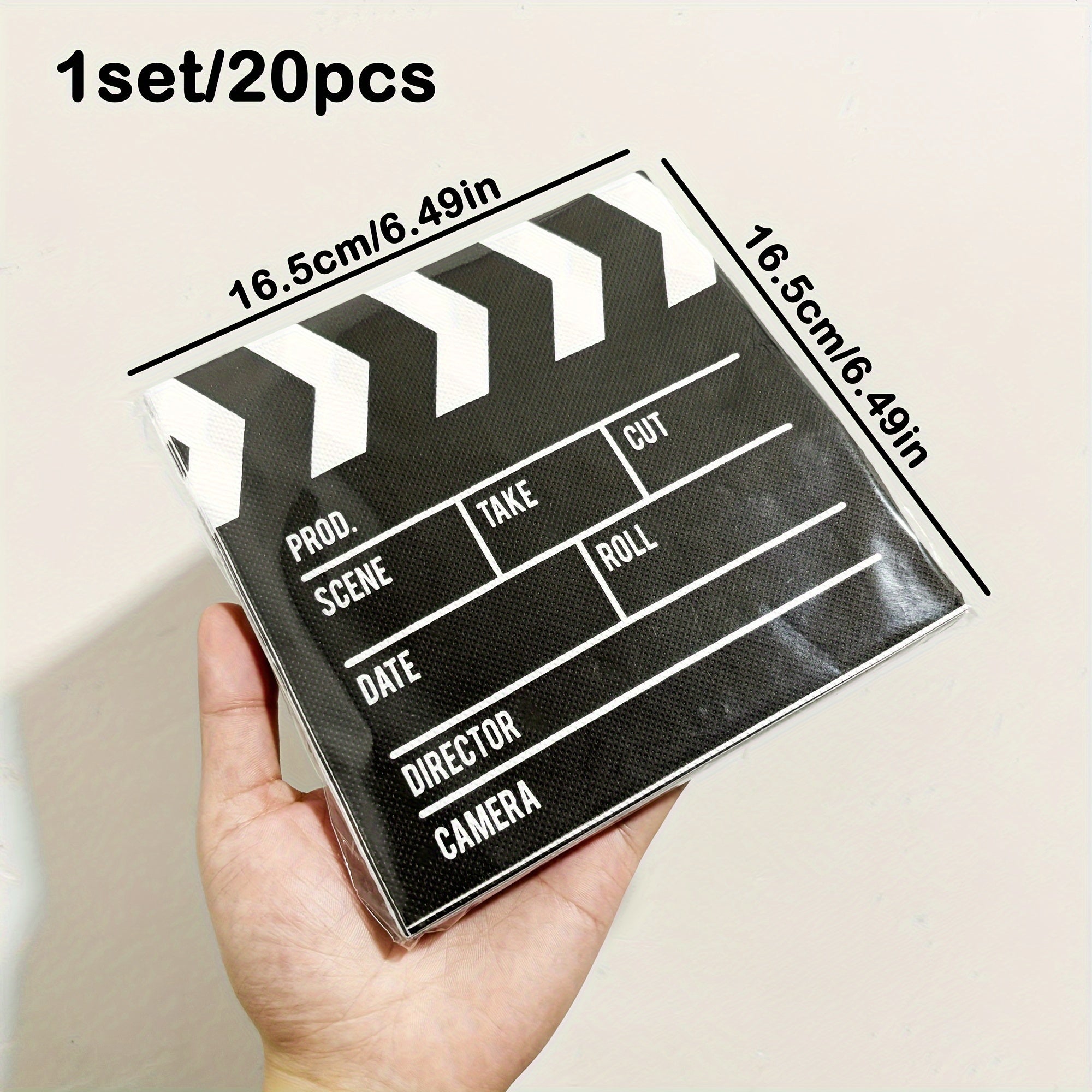 20 Disposable Paper Towels with Creative Designs for Movie Night and Party Decor