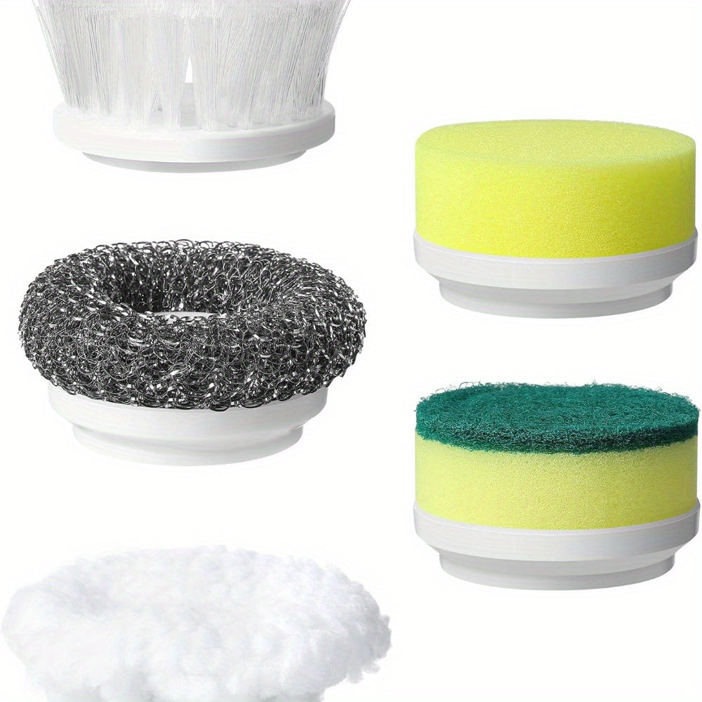 Turli yuzalarni tozalash uchun beshta almashtiriladigan cho'tkali ko'p funksiyali elektr aylanuvchi tozalagich.