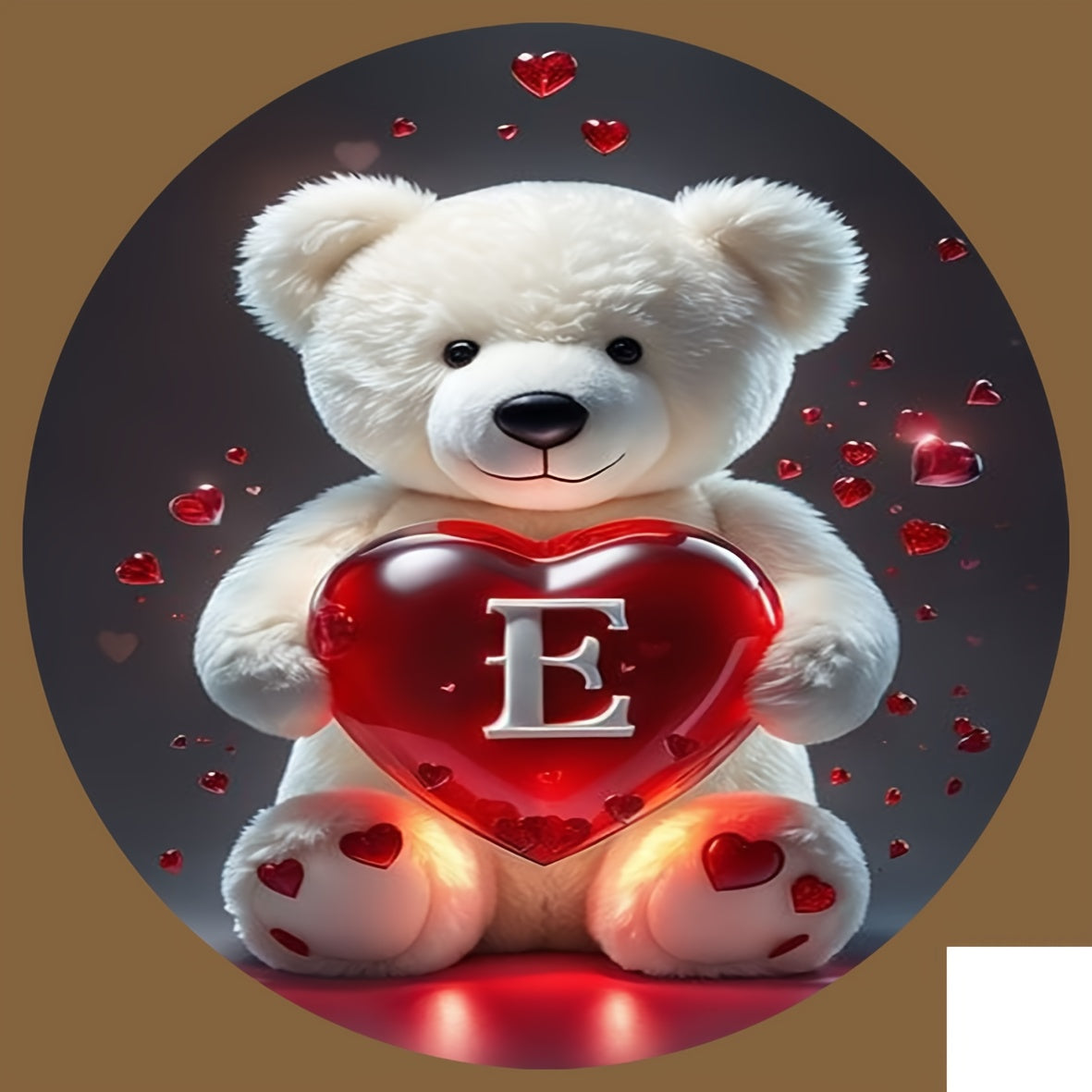 Animal Series Bear Alphabet Wooden Coaster for Drinks and Gifts