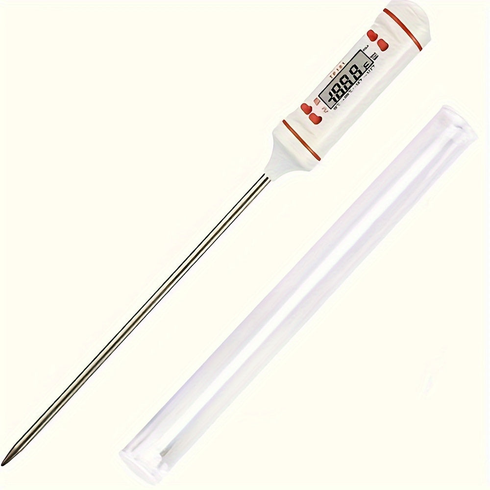Digital Cooking Thermometer with Stainless Steel Probe for BBQ Baking and Milk Heating