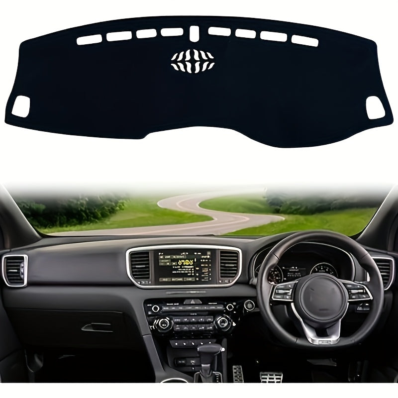 Interior Center Console Dashboard Mat Anti-Glare UV Protect Polyester