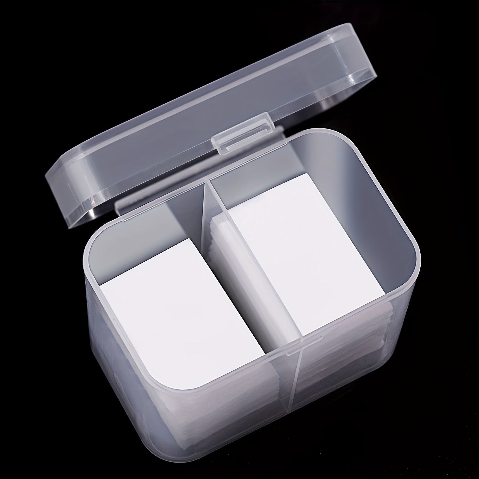 Caja de almacenamiento para discos de algodón y toalla para uñas, cosméticos y cuidado de uñas