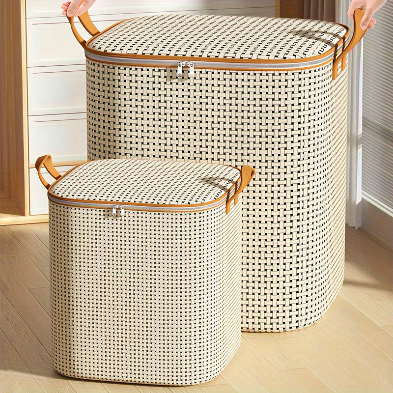 Large Waterproof Storage Bag for Clothes and Quilts Moisture-Resistant Plastic Organizer