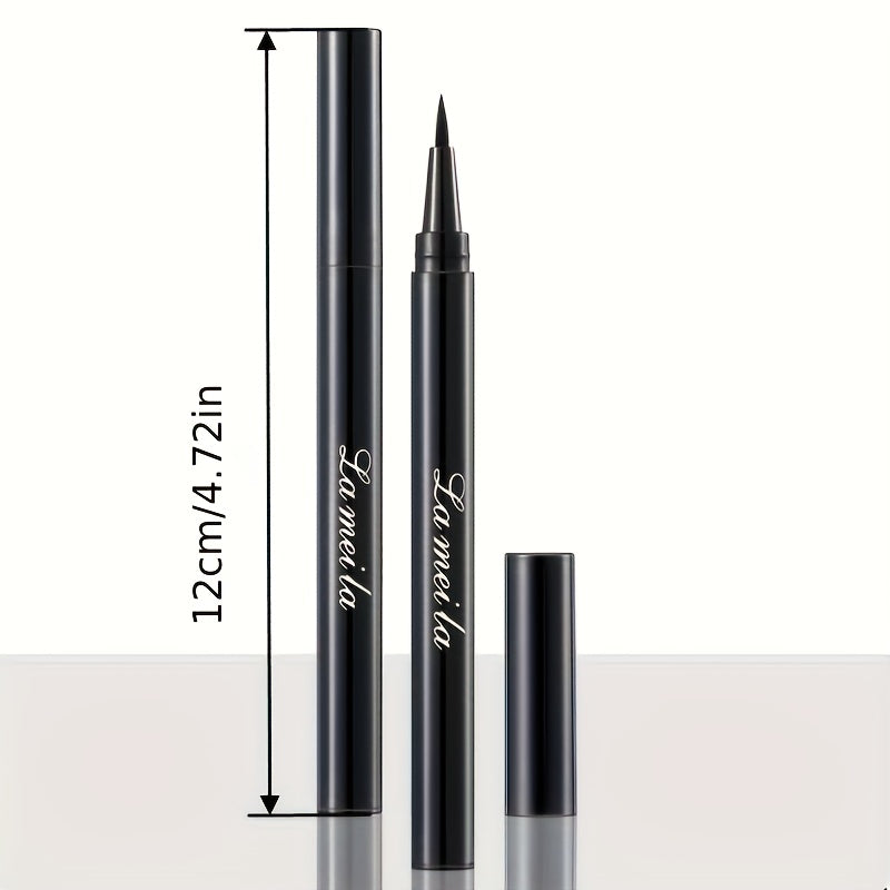 Black Liquid Eyeliner Pen for Women Waterproof Smudge-Proof Long-Lasting