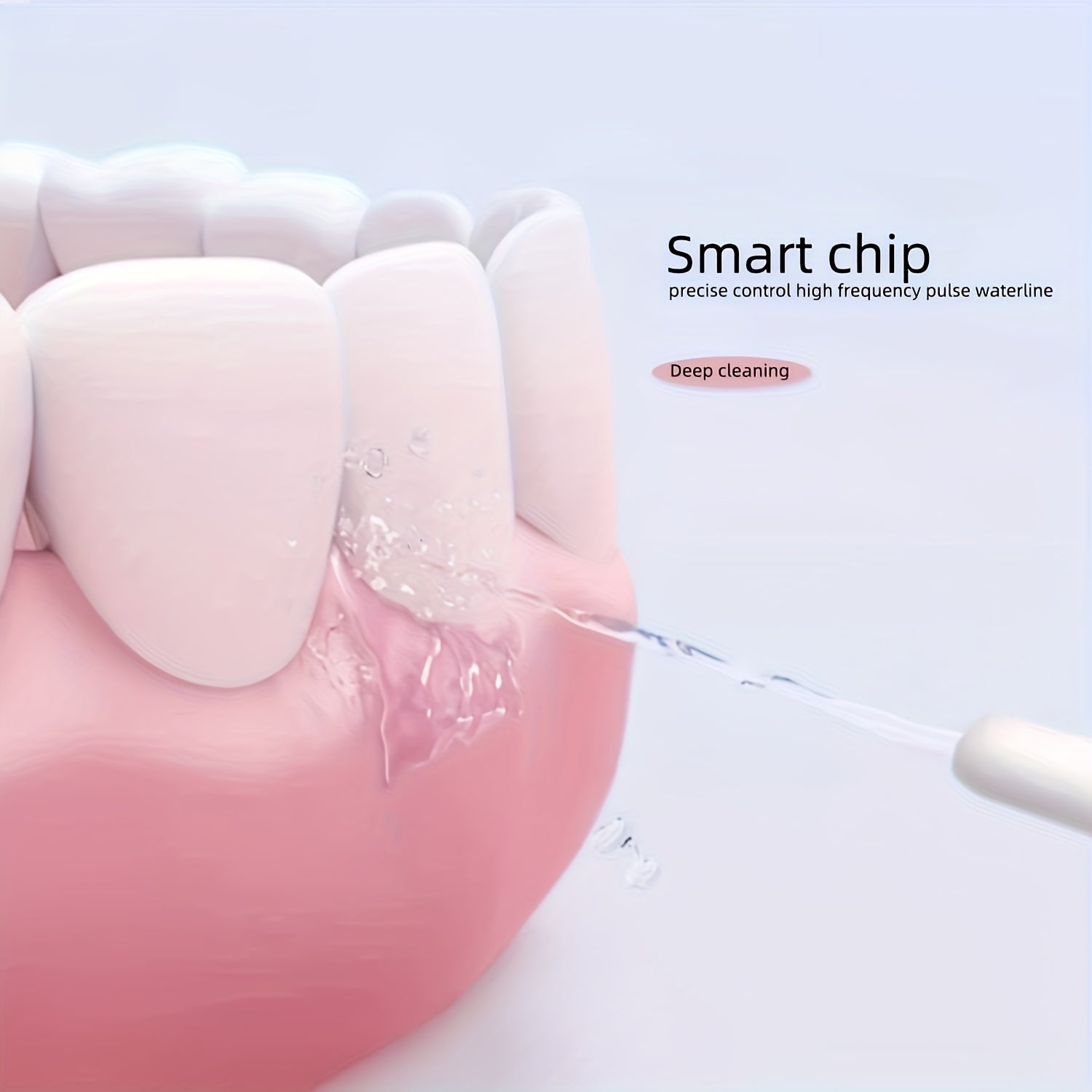 Unisex Portable Electric Water Flosser Rechargeable Dental Cleaner with Tips