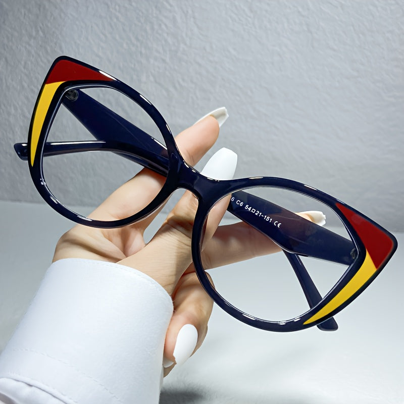 Unisex Blue Light Blocking Glasses Cat Eye Frame Clear Lenses Computer Spectacles
