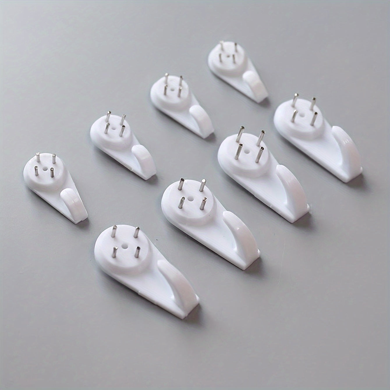 20-Pack Traceless Wall Hooks for Hanging Paintings and Photos with Frame Hooks