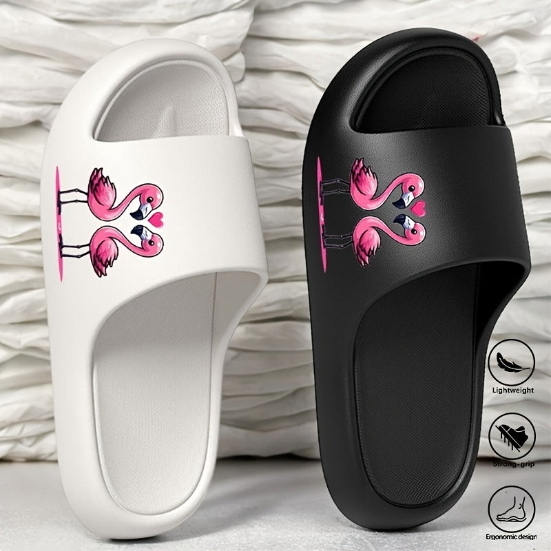 Унисекс тапочки из EVA с нескользящей подошвой для дома и улицы, черные и белые