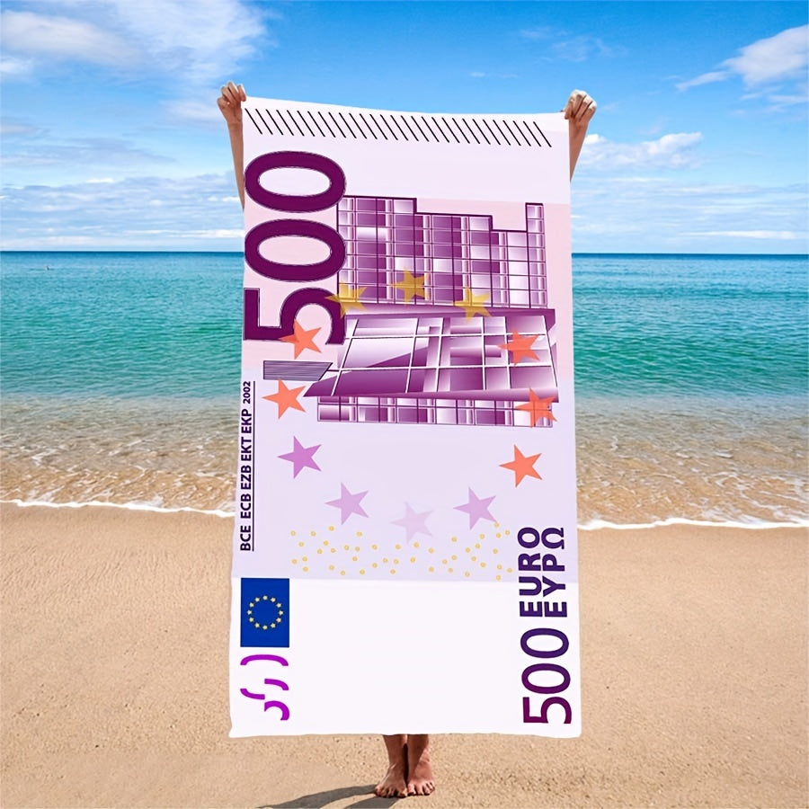 Beach Towel Absorbent Quick-Drying Lightweight Soft for Beach Swimming Camping Travel