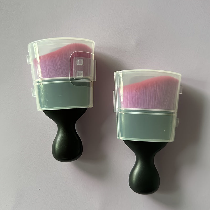 Ikki rangli yumshoq qirralar bilan avtomobil ichki qismi uchun detallar cho'tkasi, kompakt o'lcham, ergonomik tutqich