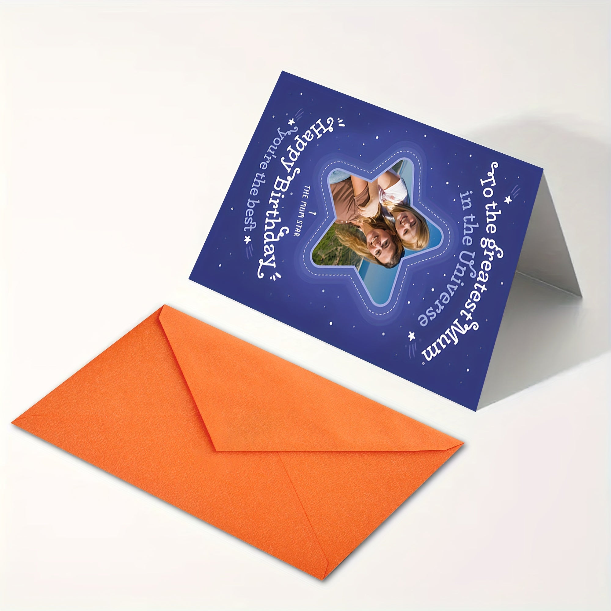 Personalized Birthday Mum Thank You Card Starry Sky Style Creative Blessing Card