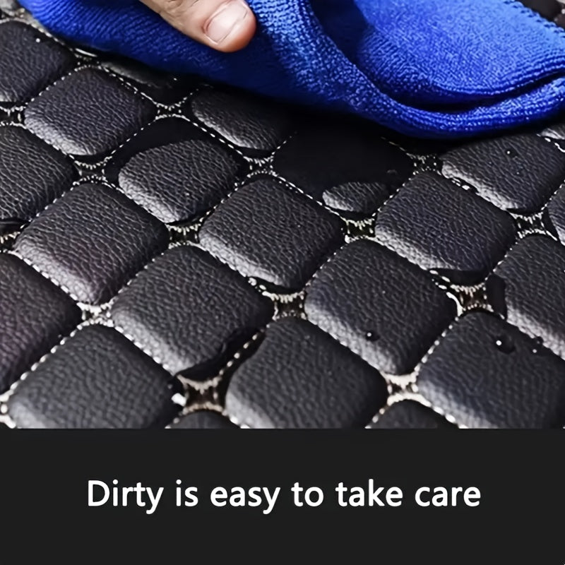 Car Floor Mats Set for SUV Leather All-Weather Durable Easy to Clean