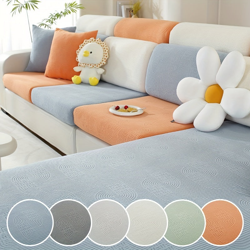 Чехол для дивана жаккард с универсальной посадкой и эластичным дизайном для защиты мебели и домашнего декора в любой комнате.