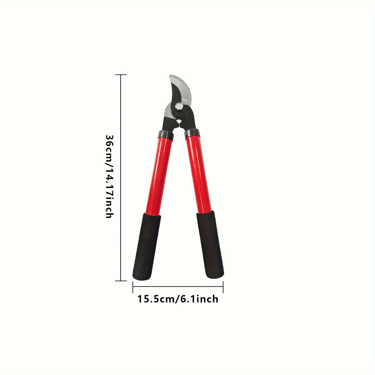Long-Handle Pruning Shears with SK-5 Carbon Steel Blades for Thick Branches