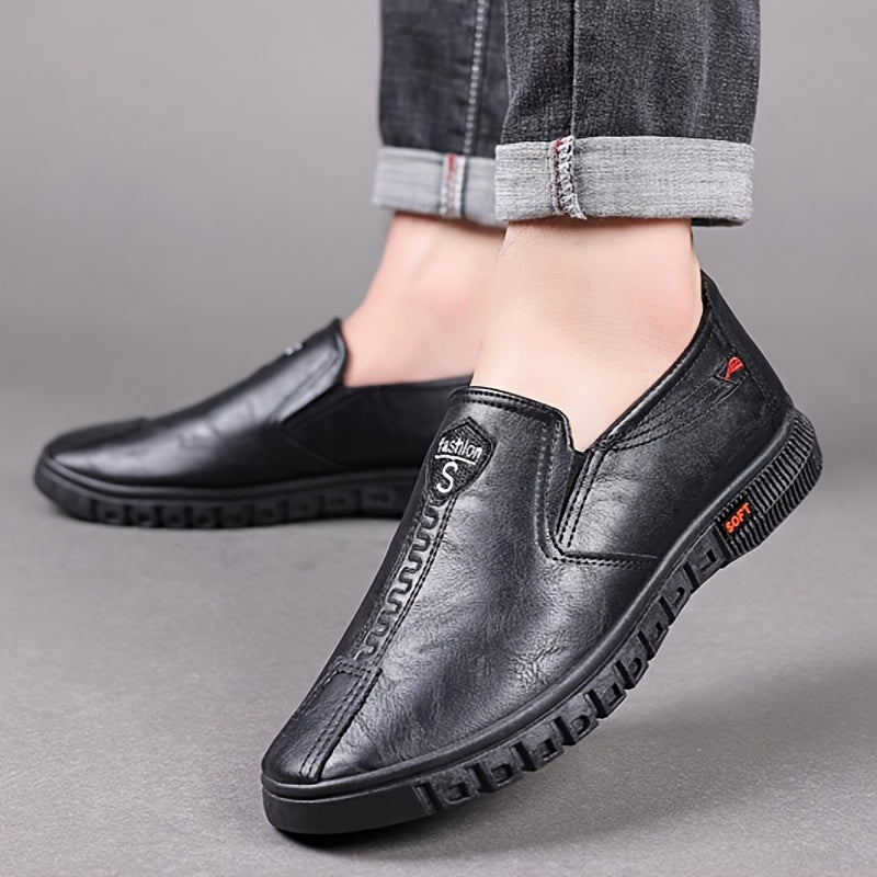 Men's Casual Slip-On Shoes for Men Fall Winter Solid Low Top Comfortable