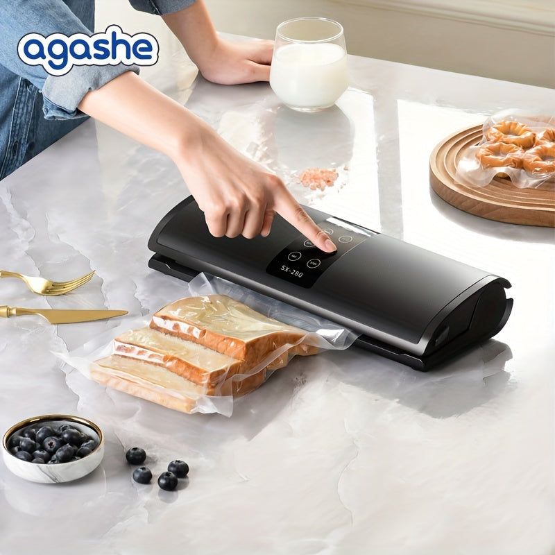 Automatic Food Vacuum Sealer with Touch Screen LED Indicator and External Vacuum Tube
