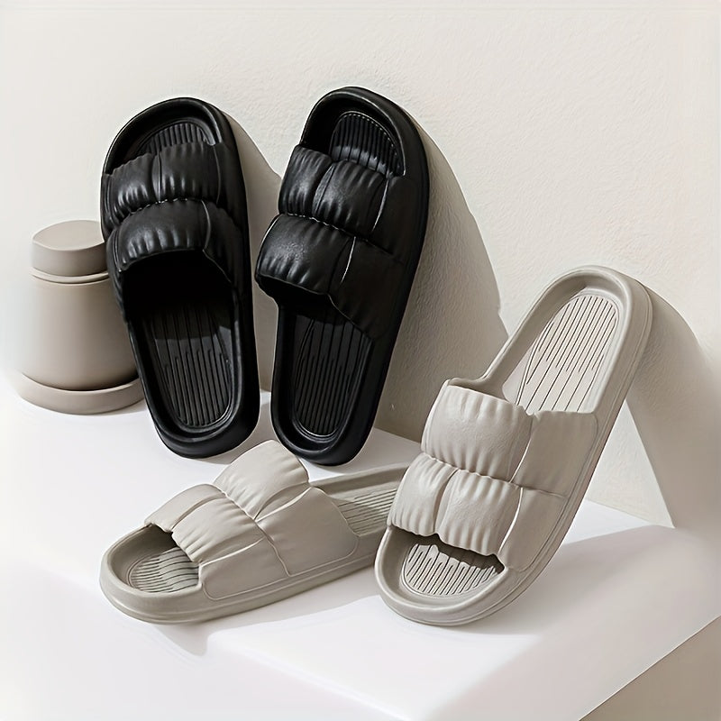 Uniseks ichki va tashqi uy poyabzali yumshoq va qulay hammom uchun slaydlari