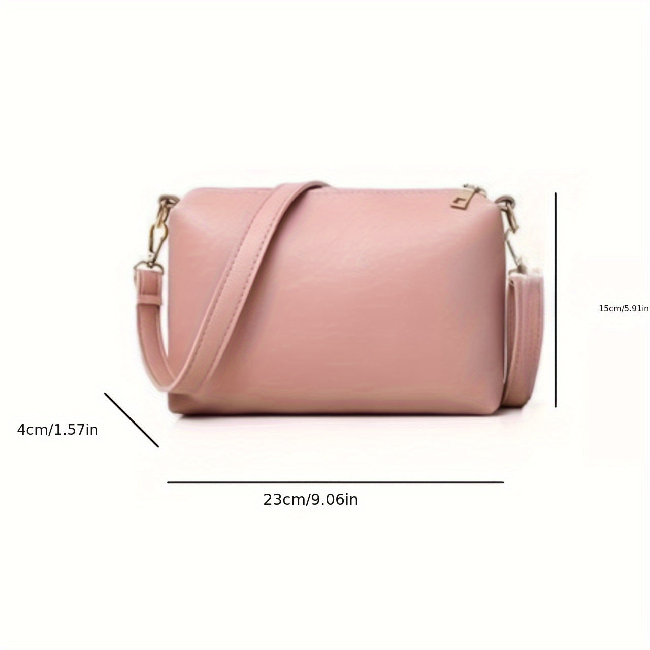 Yagona yelka kesilgan sumka moda to'rt dona to'plami.