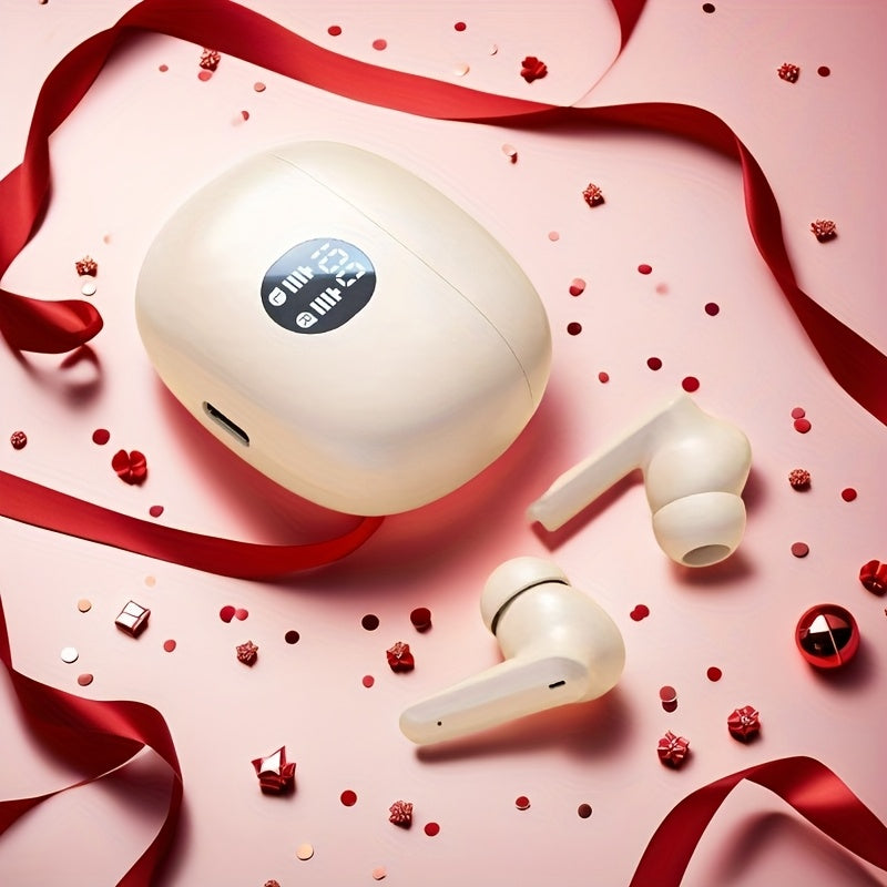 Tegishli boshqaruv va LED ko'rsatkichga ega simsiz quloqchinlar, o'yin o'ynash, yugurish va velosipedda yurish uchun ideal.