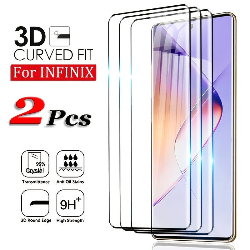 2 шт. защитное стекло с изогнутым краем 3D закаленное для серии Note 30 40