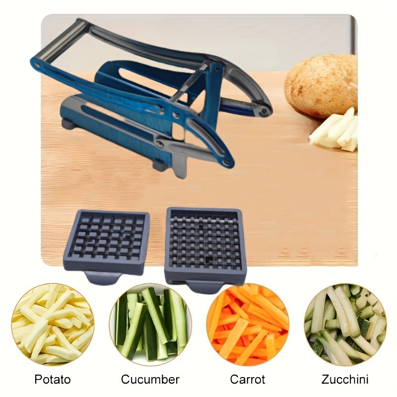Stainless Steel French Fry Cutter Commercial Potato Slicer with Suction Feet