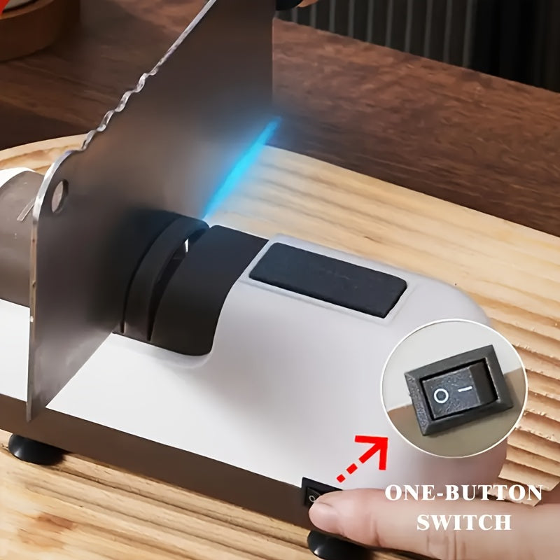 Rechargeable Electric Knife Sharpener with Lithium Battery Fast Home Use Kitchen Tool