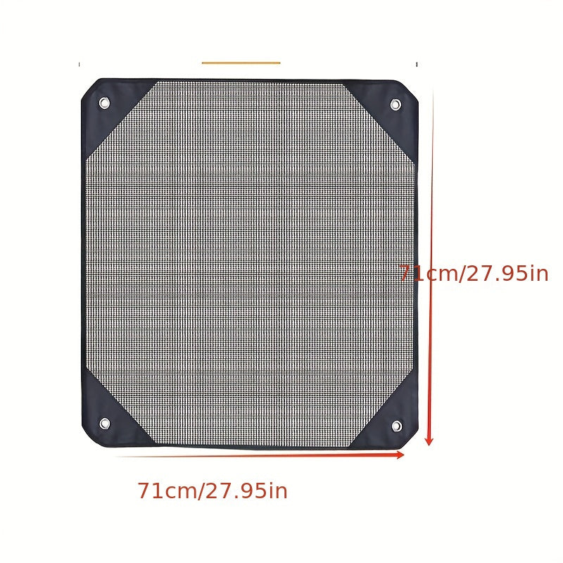 Outdoor AC Unit Cover with Leaf Guard and Bungee Hooks for Protection