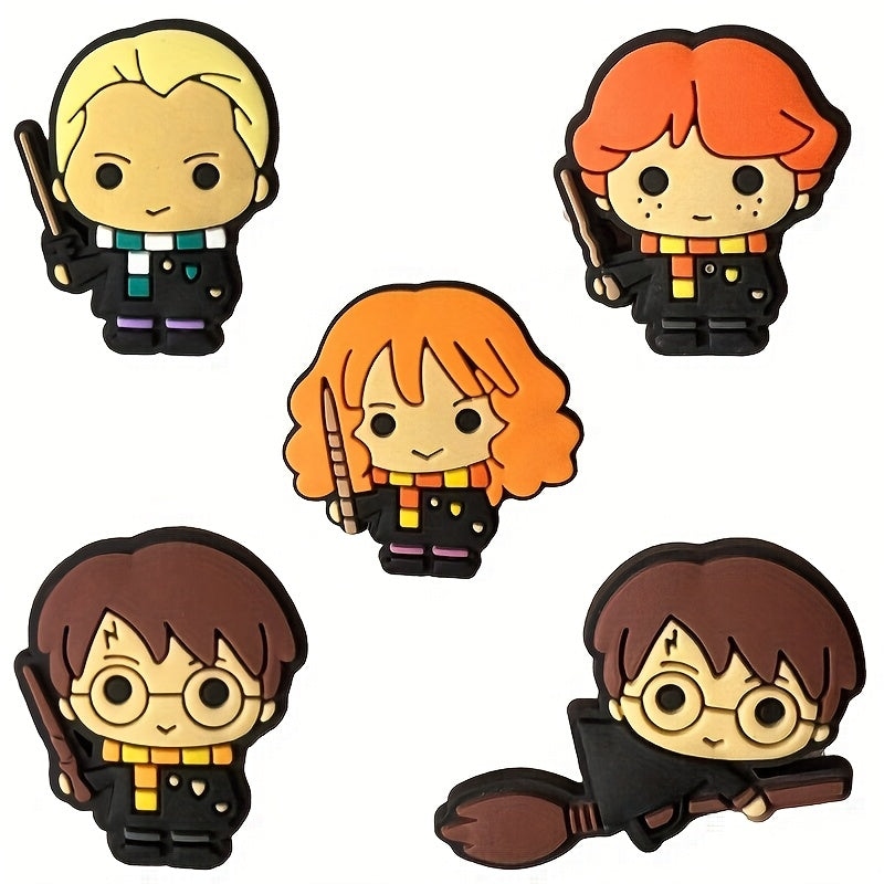 10Pcs PVC Shoe Decorations Flower Buckle Accessories for Damen Girls Fashion