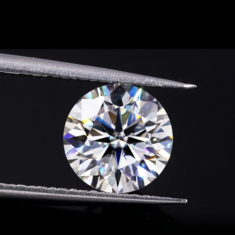 VVS1 Round Moissanite zargarlik buyumlari toshlari 2ct 3ct 4ct 5ct Sertifikatlangan haqiqiy