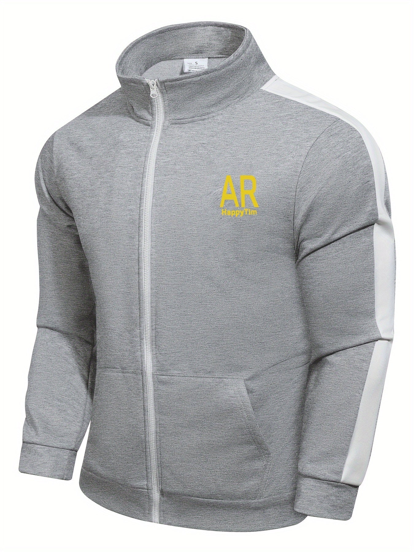 Printed Long Sleeve Zipper Lash Set with Polyester Knit Fabric for Spring Fall