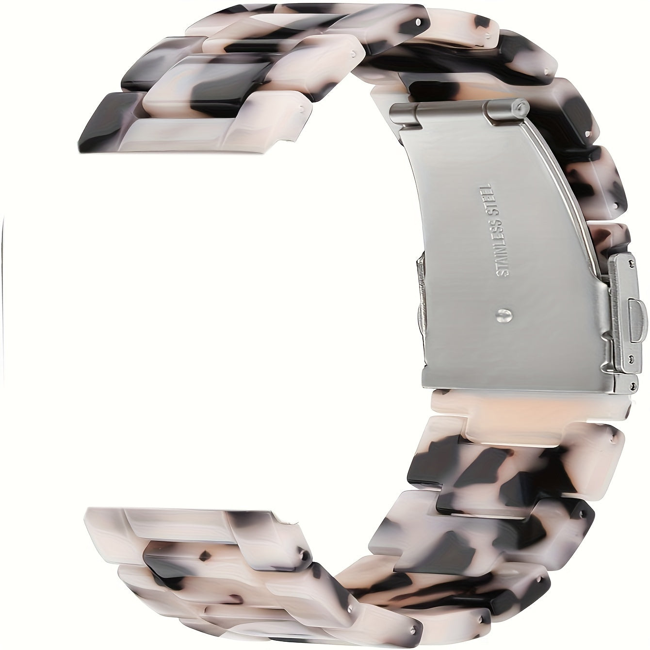 Ivory White Resin Watch Band for iWatch 38mm to 49mm Slim Comfortable