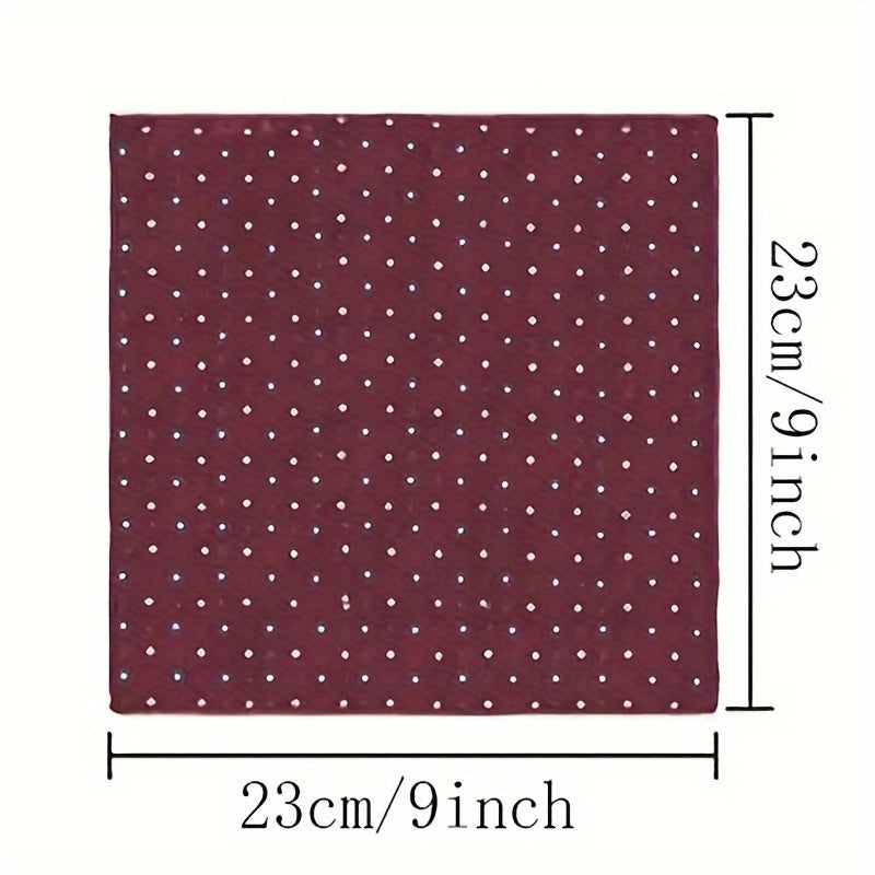Set of 11 Men's Polyester Pocket Squares for Suit Accessories