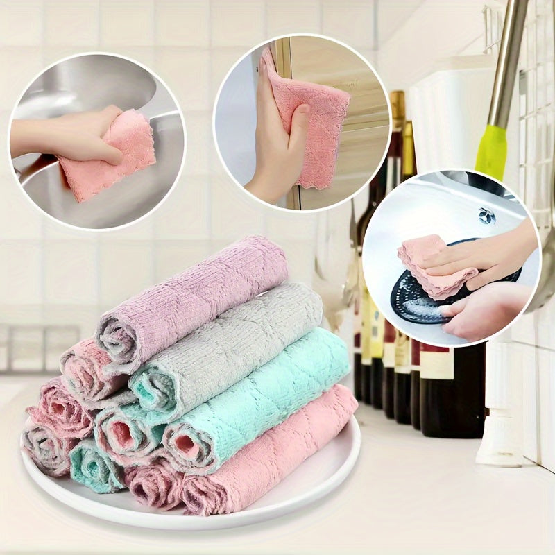 10 toallas de mano de algodón premium para cocina y baño, ultra absorbentes y duraderas